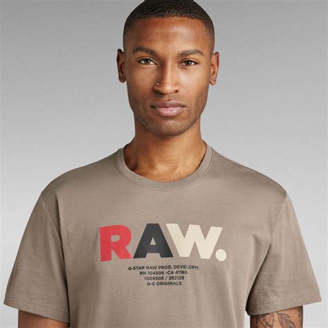 Multi Colored RAW. T-Shirt | Brown | G-Star RAW® ZA