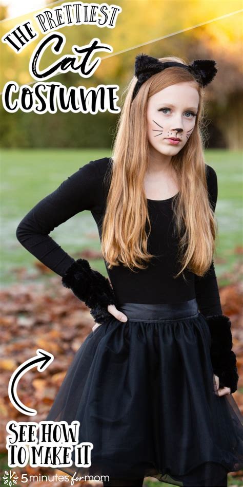 Easy Cat Costume - How To Make A Gorgeous Black Cat Costume | Black cat ...