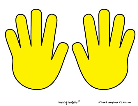 Hand Outline Template Printable