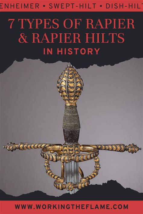 Guide to 7 types of rapier & rapier hilts in history, including the pappenheimer, dish-hilt ...