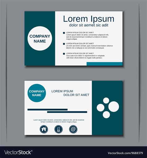 Visiting card design template Royalty Free Vector Image