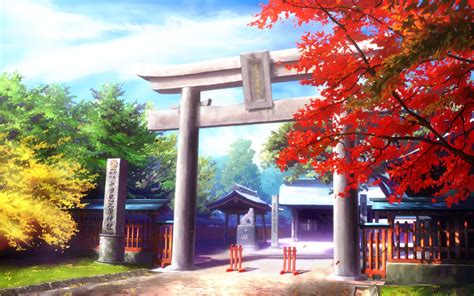 Download Anime Temple HD Wallpaper