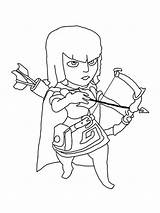 Archers Clash Royale coloring Page sketch template