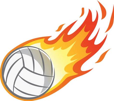 volleyball with flames clip art 10 free Cliparts | Download images on ...