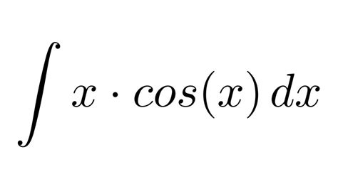 Integral of x*cos(x) (by parts) - YouTube