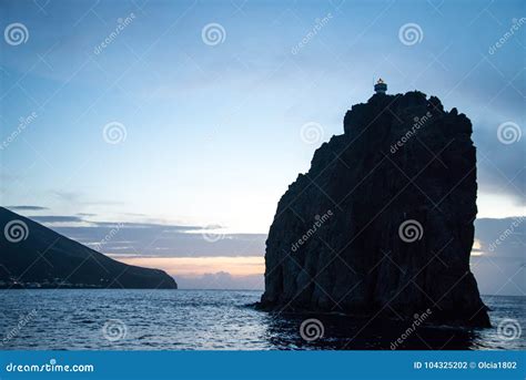 Stromboli island stock photo. Image of times, vulcan - 104325202