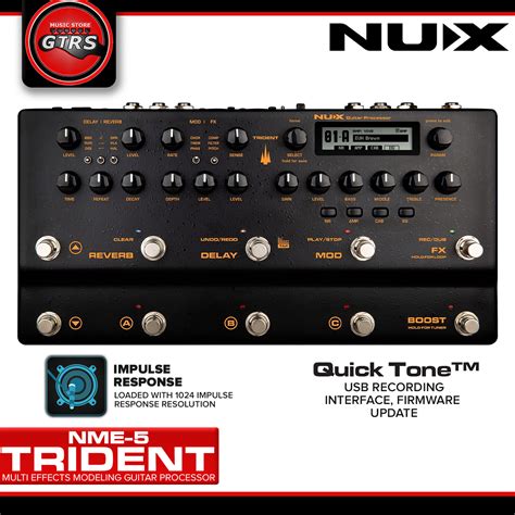 NUX Trident NME-5 Guitar Effects Processor Guitar Effects Pedal | Lazada PH