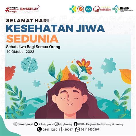 SEHAT JIWA BAGI SEMUA ORANG, SELAMAT MEMPERINGATI HARI KESEHATAN JIWA ...