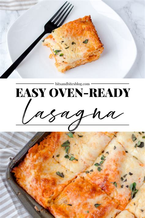 Oven-Ready Lasagna Noodles Lasagna Recipe - bits and bites