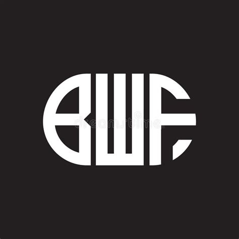 BWF Letter Logo Design on Black Background. BWF Stock Vector ...