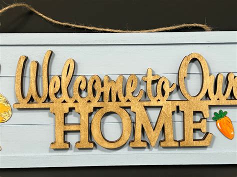 Welcome to Our Home Sign - Etsy