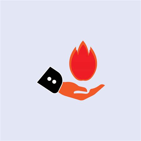 fire hand vector illustration 13164795 Vector Art at Vecteezy