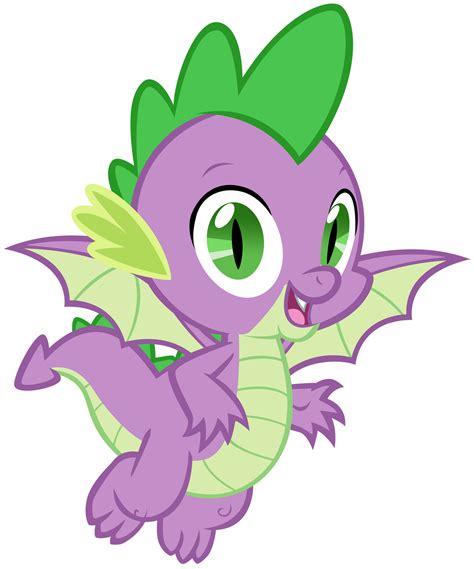 Spike Flying with his New Wings by AndoAnimalia on DeviantArt