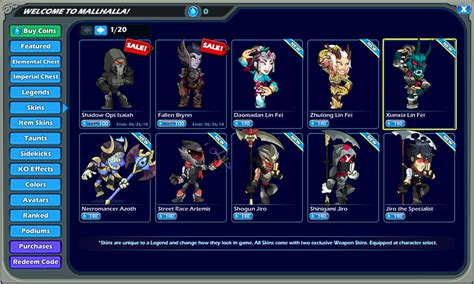 Skins - Brawlhalla Wiki