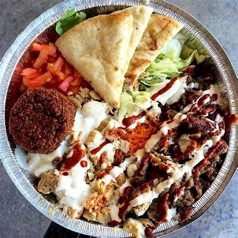 Food Lovers on Instagram: “- The Halal Guys Platter - Chicken and Lamb Gyro over Rice and Pita ...