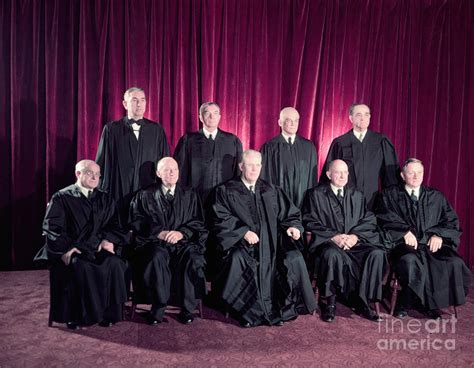 Portrait Of Supreme Court Justices by Bettmann