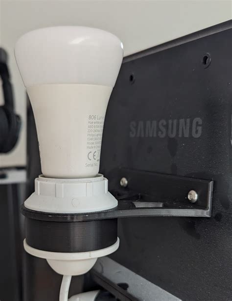 Lamp / bulb holder Monitor VESA 75 / 100 mount Hue e27 by BoobFrog ...