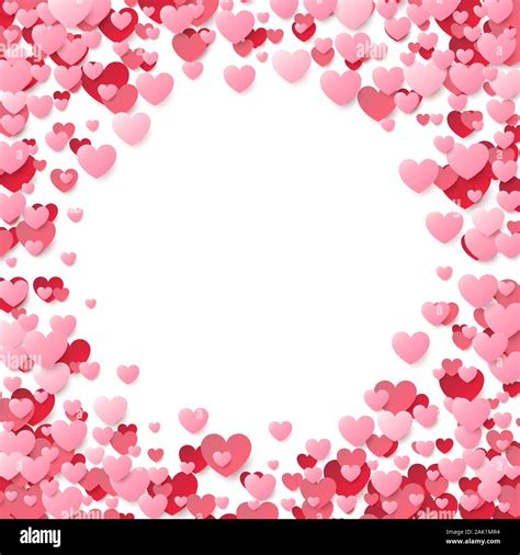 Red And Pink Hearts Background