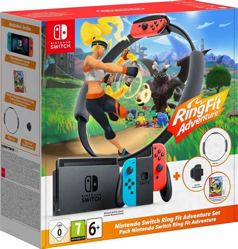 Nintendo Switch, Ring Fit Adventure Set, Jederzeit und überall spielen auf dem 6,2 Zoll-(15,75 ...