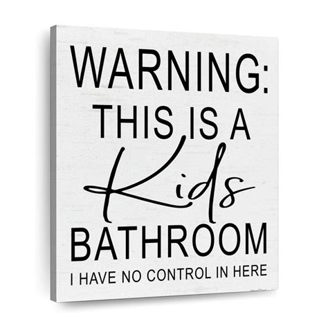 Kid's Bathroom Wall Art | Digital Art | by lettered & lined