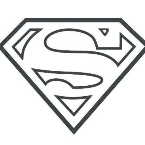 Superman Outline Drawing | Free download on ClipArtMag