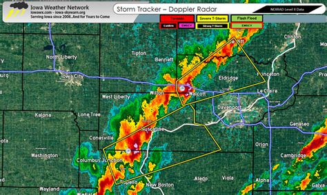 Severe Thunderstorm Warning for C Louisa and SE Muscatine until 11am ...