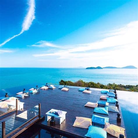 Infinite views from Baba Nest rooftop restaurant at Sri Panwa Resort in Phuket, Thailand