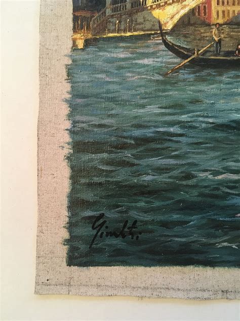 Rialto Bridge Signed Oil Painting Venice Bridge With - Etsy