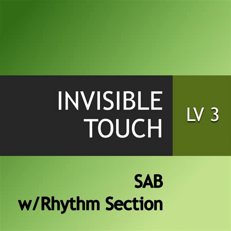 Anchor Music • Invisible Touch SAB