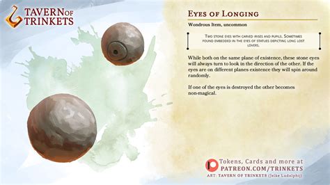 [OC] [ART] The Eyes of Longing | An illustrated Valentines-day Magic Item that is long-overdue ...