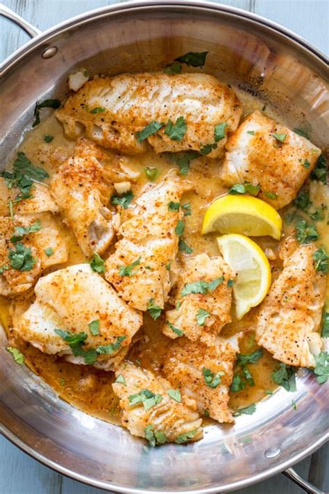 Buttered Cod in Skillet (VIDEO) - Valentina's Corner