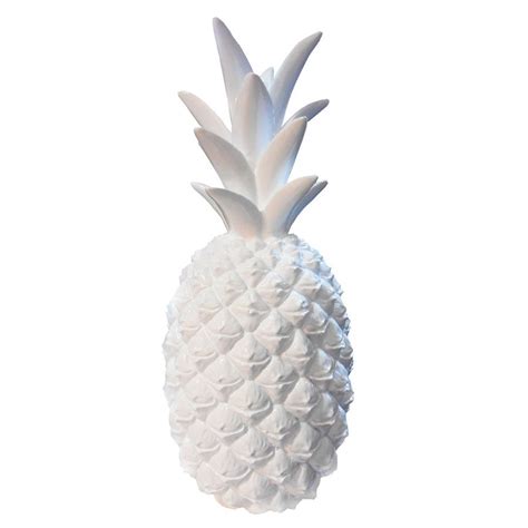 White polyresin pineapple | hardtofind. | Mantelpiece decor, Pineapple decor, Unique homewares