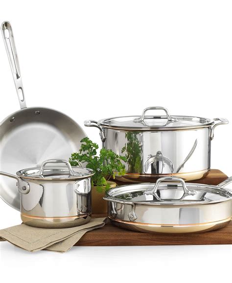 All-Clad Copper-Core 7 Piece Cookware Set | Cookware set, Cookware sets ...