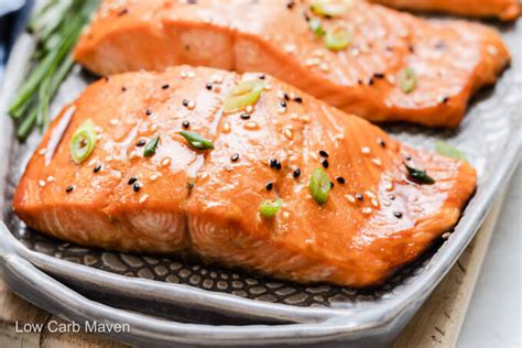 Keto Teriyaki Salmon - Low Carb Maven