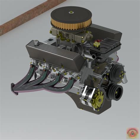 STL file FORD 427 - ENGINE 🚙 ・Model to download and 3D print・Cults