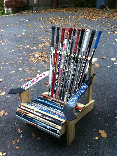 My Hockey Stick Chair for your viewing pleasure | Hockey stick furniture, Hockey stick crafts ...