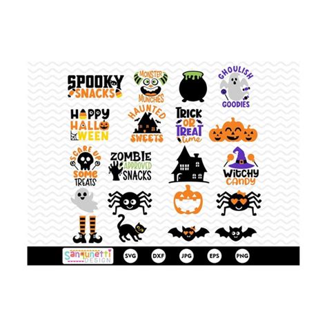 Halloween Treats Bundle , Halloween candy SVG, Halloween buc - Inspire Uplift