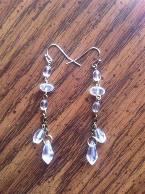 glass bead earrings by MelboxDesigns on Etsy