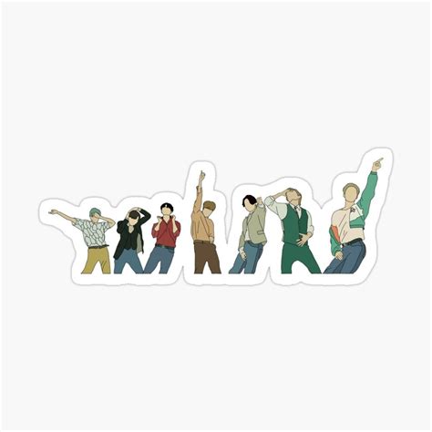 BTS Dynamite teaser video Sticker by NoonaStudio | Cute stickers, Bts ...