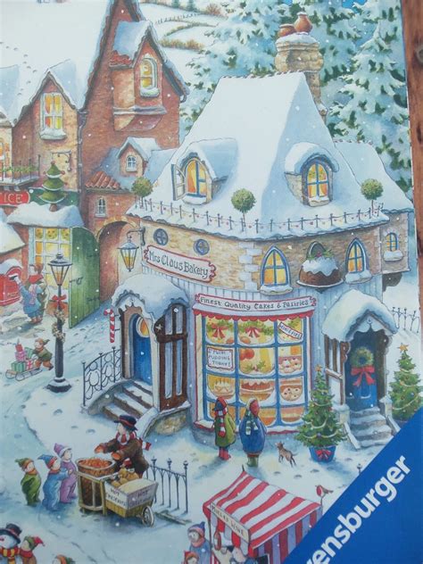 1000 Piece Puzzle The Christmas Village - From Ravensburger 3 | Christmas jigsaw puzzles ...