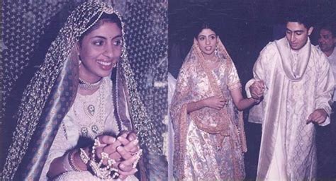 Shweta Bachchan had been 'The Bride Wore White', check out throwback pictures of her 1997 ...