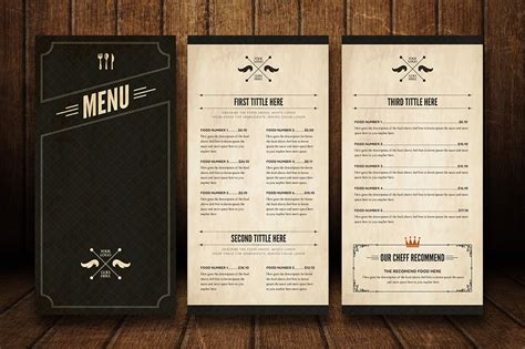 Illustrator Menu Template