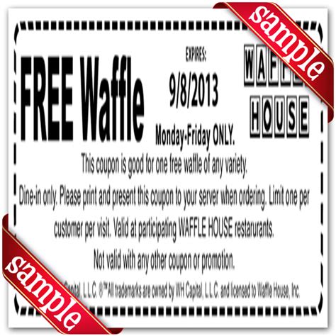 Waffle House – Free Printable Coupons