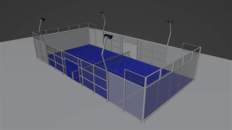 Detailed Padel Court | CGTrader