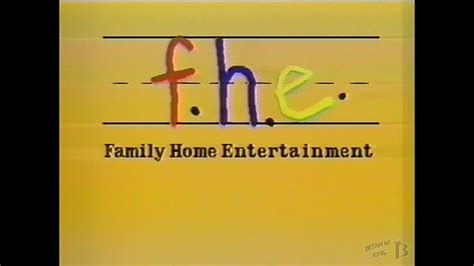 Family Home Entertainment (f.h.e.) Logo 1985 - YouTube