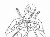 Free Printable Deadpool Coloring Pages sketch template