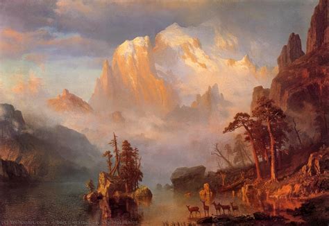 Rocky Mountains, 1863 by Albert Bierstadt (1830-1902, Germany) | Museum ...