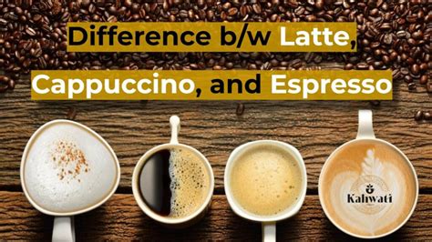 Difference between Latte, Cappuccino, and Espresso [Complete Guide]