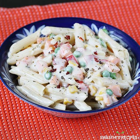 White Sauce Pasta Recipe (Béchamel Sauce Pasta) - Swasthi's Recipes