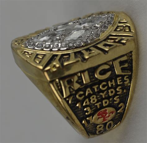 Lot Detail - Jerry Rice Super Bowl XXIV SF 49ers Replica Ring